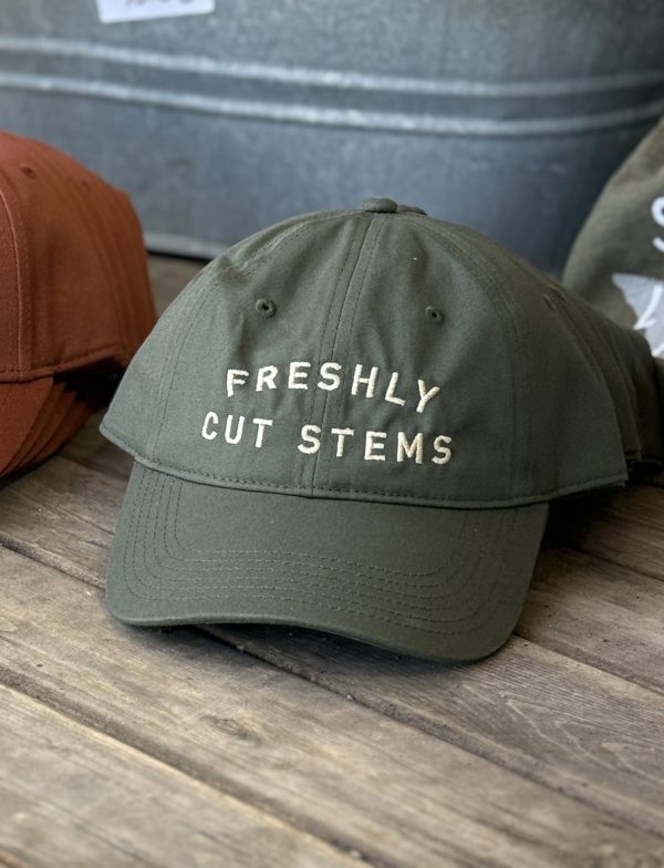 Freshly Cut Stems Hat Green