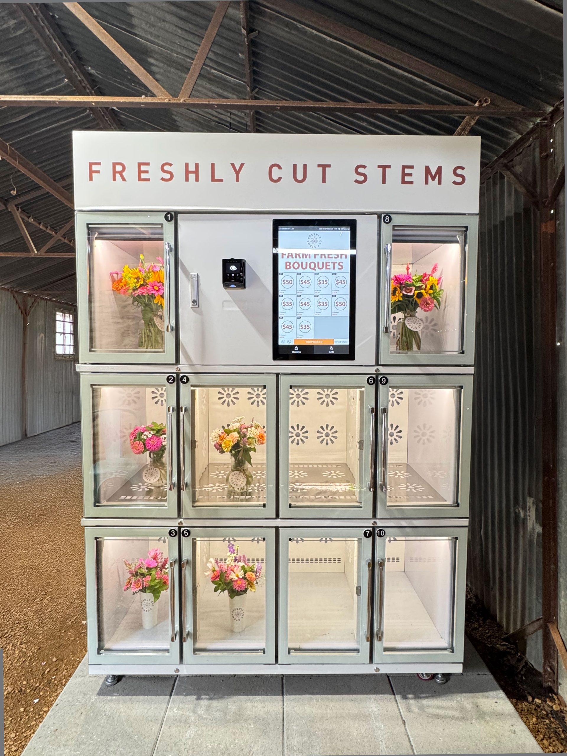 Stem Making Machine Flower Vending Machine | Freshly Cut Stems Van Alstyne